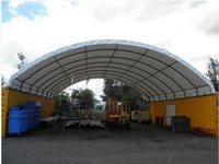 Abri de toit pour conteneur Igloo, tente montée sur conteneur, auvent pour conteneur