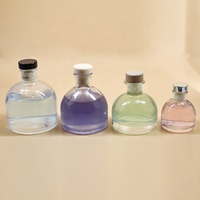 Nouveau Design 50ML 90ML 150ML 200ML Aromathérapie Décoratif Clair Parfum Reed Diffuseur Bouteille En Verre Avec Liège