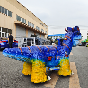 Đồng tiền hoạt động dinosaurio đi xe cho trẻ em điều khiển từ xa đi xe trên khủng long Xe tay ga cho công viên giải trí - Product Image 5