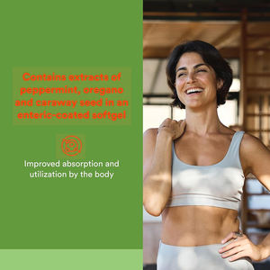 Huile d'origan et huile de menthe poivrée de haute qualité en gélules – Soulage les douleurs, combat les bactéries inflammatoires, soulage les maux de tête et les nausées - Product Image 2