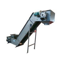 Bande transporteuse en caoutchouc PVC sur mesure pour ascenseur, avec bavette anti-débordement à angle élevé, pour levage continu en restaurant