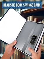 Caja Fuerte Oculta Moderna Anti-Robo AHMH con Cerradura de Combinación de 3 Dígitos, Interior Metálico Móvil para Decoración del Hogar/Estudio