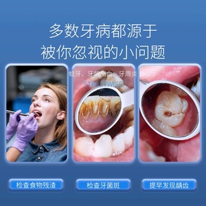 Espejo Dental Antivaho Smiling Shark con Luz LED, Herramienta de Examen Oral Recargable por USB - Product Image 4