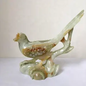 Vente en gros Figurine d'oiseau Onyx Gravure sur pierre pour la décoration intérieure et les cadeaux - Product Image 1