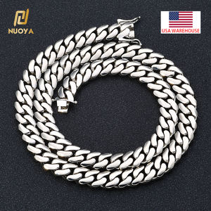 <span class=keywords><strong>Collana</strong></span> Hip Hop NUOYA, Catena Cubana Placcata Oro 18K, Gioielli di Lusso Hip Hop per Uomo, Logo <span class=keywords><strong>Personalizzabile</strong></span> - Product Image 2