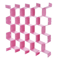 Boîte de rangement en plastique alvéolée personnalisée pour bijoux, 8 compartiments colorés pour le rangement et le nettoyage
