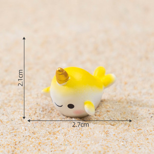 Miniature Anime Cartoon Fai da Te: Statuette Carine di Foca, Unicorno e Pesce in Resina per Halloween, Giardino e Acquario - Product Image 5