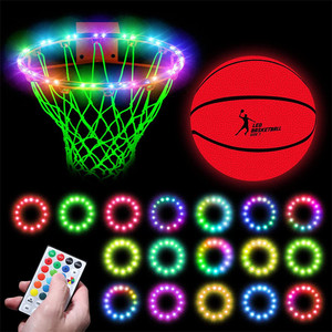 LED canestro da basket luce 16 colori modalità per giocare a basket nel buio telecomando per la luce del cerchio da basket - Product Image 3