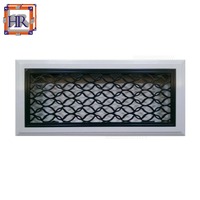 Grille de ventilation de plafond pour climatiseur décorative en acier inoxydable et aluminium moderne, couleur et taille personnalisables, design durable