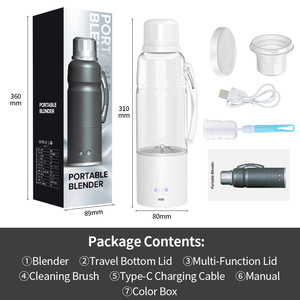 Licuadora Portátil Recargable por USB con Asa Oculta, Vaso Compacto de Viaje para Comida de Bebé y Smoothies para Llevar - Product Image 6