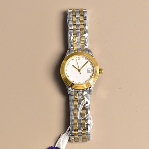 Reloj de Lujo Avanzado con Movimiento de Cuarzo de Precisión, Correa de Acero de Doble Color, Marcadores de Hora con Diamantes, Cuerpo Delgado, Resistente al Agua, Longines - Product Image 3