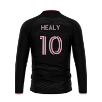 HEALY – Nouvelle veste de sport à manches longues pour homme, coupe ajustée, extensible, avec demi-zip, idéale pour l'entraînement de football (OEM)