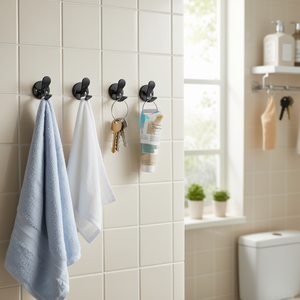 Gancio adesivo in acciaio inossidabile, 12 pezzi, per l'organizzazione domestica - Product Image 2