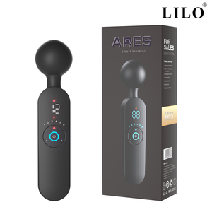 VNYS-B2105 <span class=keywords><strong>New</strong></span> AV Vibrator 12 phần tần số 6 mạnh mẽ và yếu sưởi ấm quan điểm kỹ thuật số nữ masturbator - Product Image 4