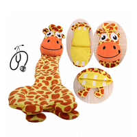 Peluche OEM segmentée et détachable avec stéthoscope, pour jeu de rôle de docteur pour enfants, animal en peluche éducatif personnalisé pour jeu d'imitation