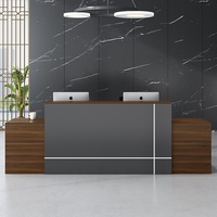Bureau de réception en forme de L moderne et luxueux, surface solide, mobilier de bureau commercial pour hôtel, bureau, hôpital, supermarché
