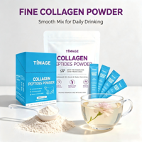 Complément alimentaire en poudre de peptides de collagène multi-sources, mélange pour boisson au collagène avec acide hyaluronique et vitamine C, végétalien