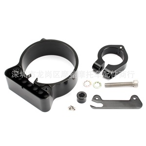 Moshark Motorcycle Speedometer <b>Bracket</b> CNC Aluminum <b>Black</b> Electroplating For Harley XL883 1200 Aftermarket Instrument Mount - Product Image 2