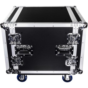 Amp <span class=keywords><strong>Rack</strong></span> với 8U không gian 8U sốc Núi Road trường hợp hàng hóa trường hợp trường hợp chuyến bay với Caster bánh xe - Product Image 4