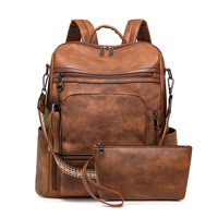 Sac à dos pour ordinateur portable grande capacité pour femmes, vente en gros transfrontalière, design color-block à fermeture éclair, antivol et résistant aux chocs