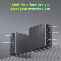 Mini PC N95 Windows/Linux, DC 12V, 1*DDR4, M.2 SSD, 1*MI 2.0 hasta 4K 60Hz, 1*DP 1.4, 1*TYP-C, 2*USB 3.0, 2*USB 2.0, Nuc DC 12V