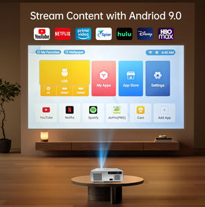 เครื่องฉายภาพ4K Beamer 1080P Full HD รองรับ3D แอลซีดีสมาร์ทโฮมเธียเตอร์แอนดรอยด์ - Product Image 4