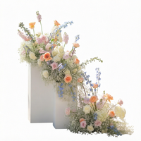 C-696 Arrangements floraux de mariage personnalisés en soie artificielle toucher réel de 50 cm pour centres de table en rangée, fleurs de chemin de table, allée de mariage moderne