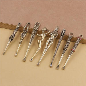 批发各种设计的金属工艺品金属勺子黄铜耳勺 - Product Image 1