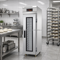 Armoire de Fermentation Commerciale Automatique à Pulvérisation pour Pâte à Pain, Armoire de Fermentation Intelligente 16/18 Plateaux avec Humidificateur