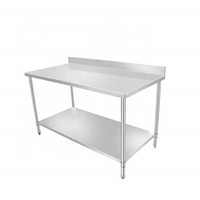 Table de travail en acier inoxydable pour la triage des aliments, usage intensif, industriel, commercial, cuisine, restaurant, table de collecte des plats, usine