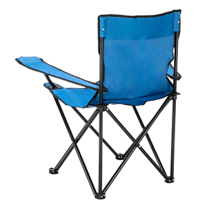 32x19x31in Oxford Cloth Camping <b>Chair</b> Blue Black Frame - Product Image 5