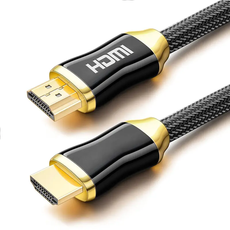 Vnew high quality cheap factory price High Speed male to male nylon braid 4K 3D 1080P/2160P hdmi cable for TV