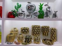 Pot bunga vas buah kerucut pinus untuk dekorasi rumah koleksi buah keramik