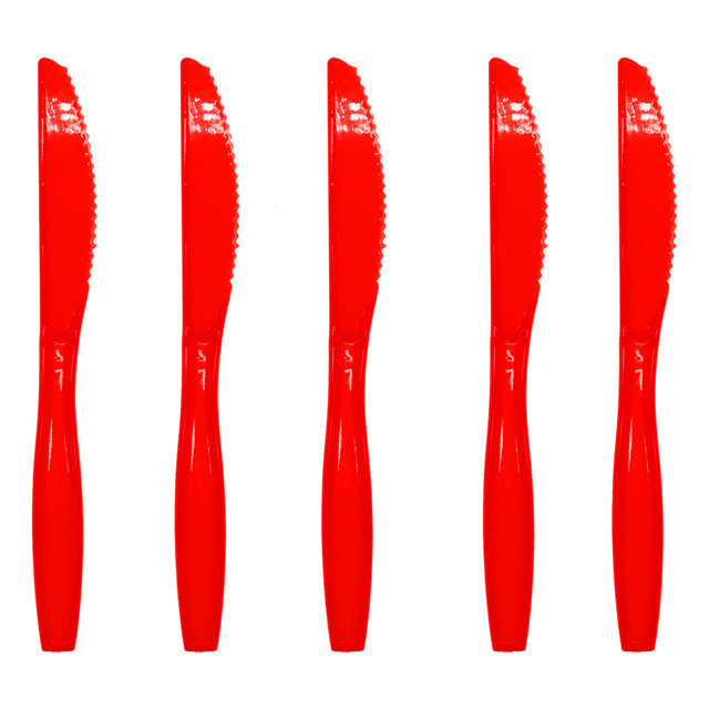Cuchillo rojo 10 piezas