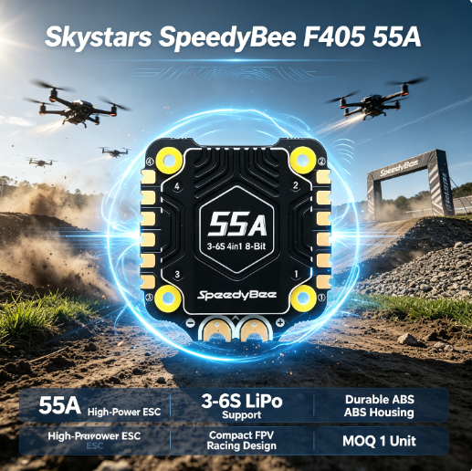 SpeedyBee F405 55A Stack F4 ESC Config SD Card Blackbox DIY Flight Controller FPV Racing Drone