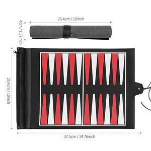 Spot Acrylic Ludo Board Western Style Black and White Double Color Unisex <b>Roll</b> Storage - Product Image 2