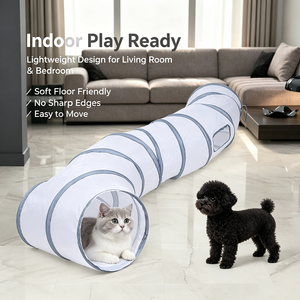 Pet Tunnel Cat Tunnel Dog Tunnel Outdoor Cat Enclosure Catio Mesh Cat Tunnel Enclosure Foldable Pet Tunnel <b>Tent</b> Backyard Play - Product Image 6