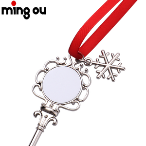 Décorations de Noël en métal par sublimation d'alliage de zinc, clés de Père Noël, ornements de Noël - Product Image 6