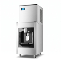 Machine à glaçons en cubes commerciale en acier inoxydable, capacité 40-60 kg, pour comptoir, acceptant les commandes OEM