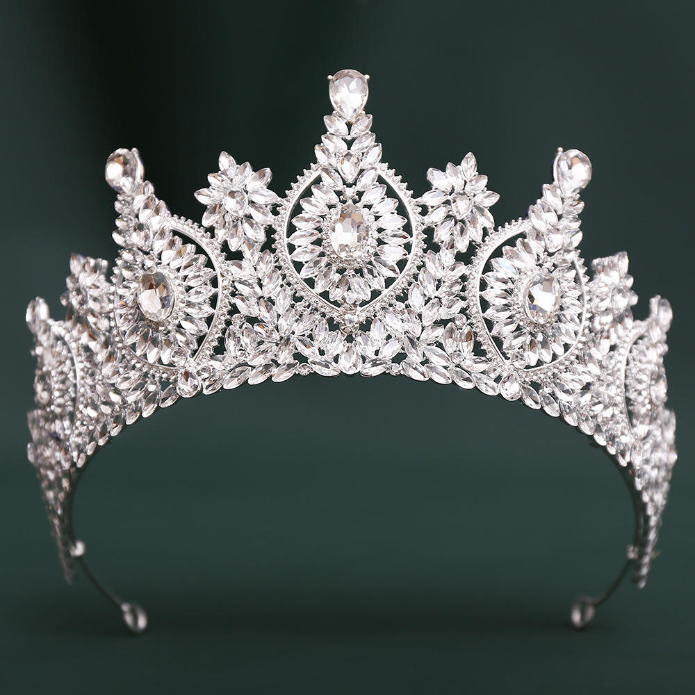HZ139  Silver Crown Tiara