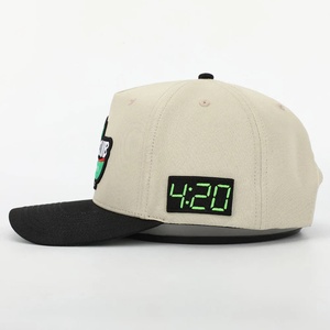 OEM Custom 5 Curved Brim Cotton/Polyester <b>Waterproof</b> Dad <b>Hat</b> MID Profile Sports 3D Embroidery Structured Baseball Caps Metal - Product Image 3