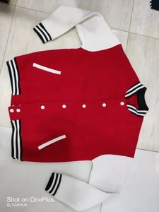 Indian Exporter Varsity Cotton <b>Fleece</b> <b>Jacket</b> Unisex College Style Letterman <b>Jacket</b> with Ribbed Cuffs Casual Wear For Sale - Product Image 4