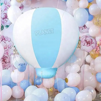 Ballon gonflable à air chaud de PVC de ballon accrochant gonflable de partie extérieure demi accrochant pour la décoration