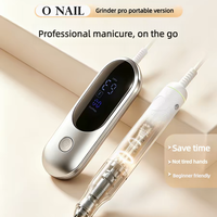 Perceuse à ongles électrique portable professionnelle 40000 tr/min avec contrôle de vitesse intelligent IA, moteur sans balais, rechargeable, pour salon de manucure
