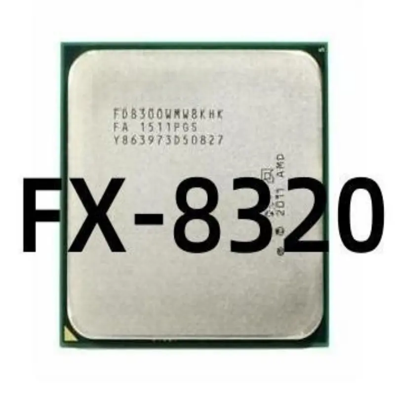 Fx-series FX-8320 FX 8320 3.5 Ghz prosesor CPU delapan-core soket FD8320FRW8KHK AM3 + Desktop proses Notebook 3 Ghz 8 MB AM4