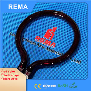 Lampe chauffante infrarouge en <span class=keywords><strong>forme</strong></span> <span class=keywords><strong>de</strong></span> <span class=keywords><strong>cercle</strong></span> rouge rubis pour réchauffer les aliments, tube chauffant infrarouge, lampe à quartz IR - Product Image 3