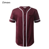 Maillot de baseball américain à boutons vierges
