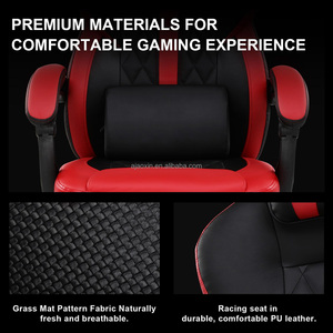Chaise de bureau ergonomique en cuir pour joueur Chaises d'ordinateur de bureau de direction bon marché Chaise pivotante moderne pour tâches de jeu pour <span class=keywords><strong>PC</strong></span> - Product Image 4