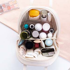 Sac de maquillage portable pour femmes, sac de rangement de grande capacité, sac à main de vacances, sac imperméable - Product Image 3