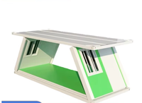 Nouvelle maison conteneur pliable mobile d'extérieur, panneau sandwich, style méditerranéen, dortoir, bureau, assemblage simple